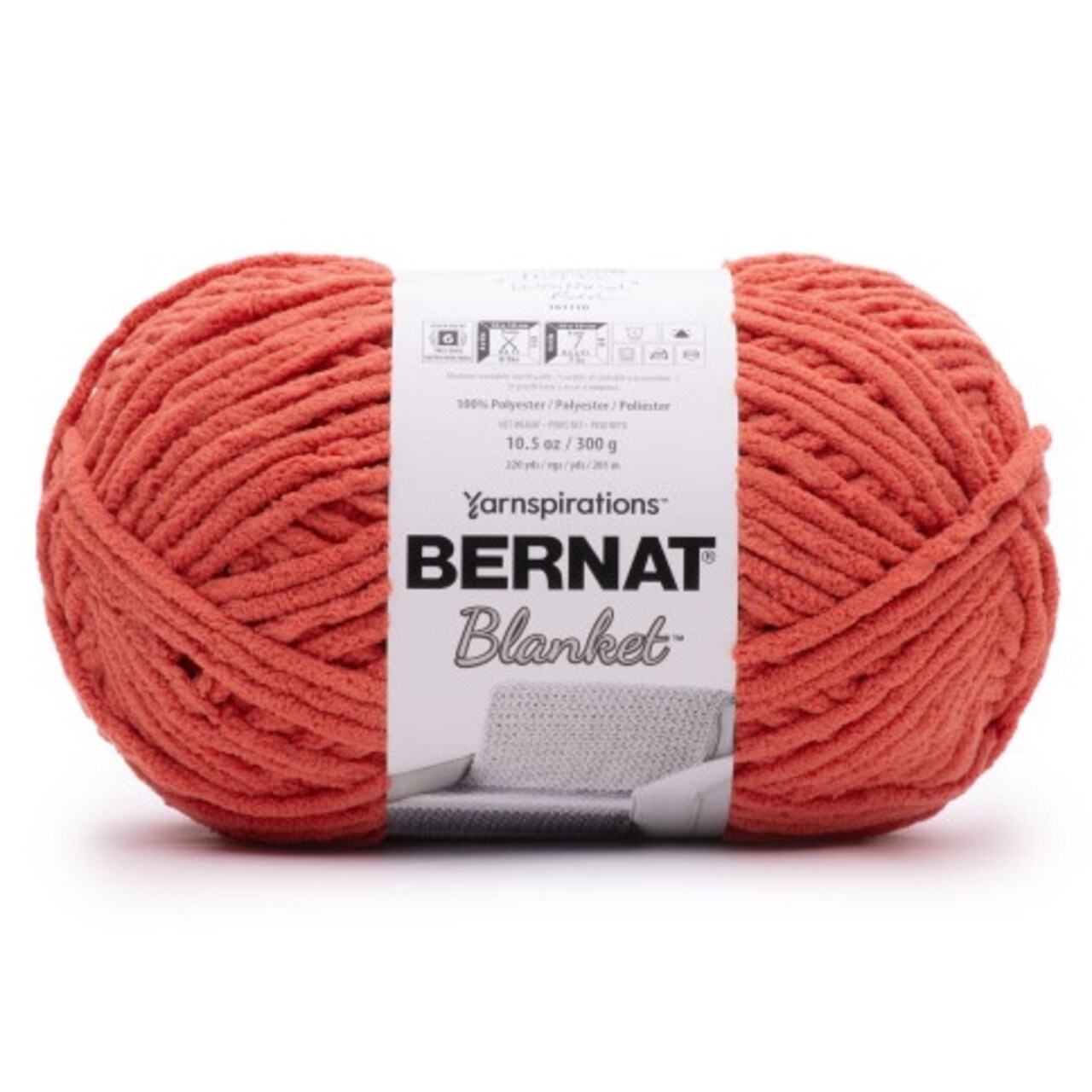 Bernat Blanket Big Ball Yarn-Weathered Red
